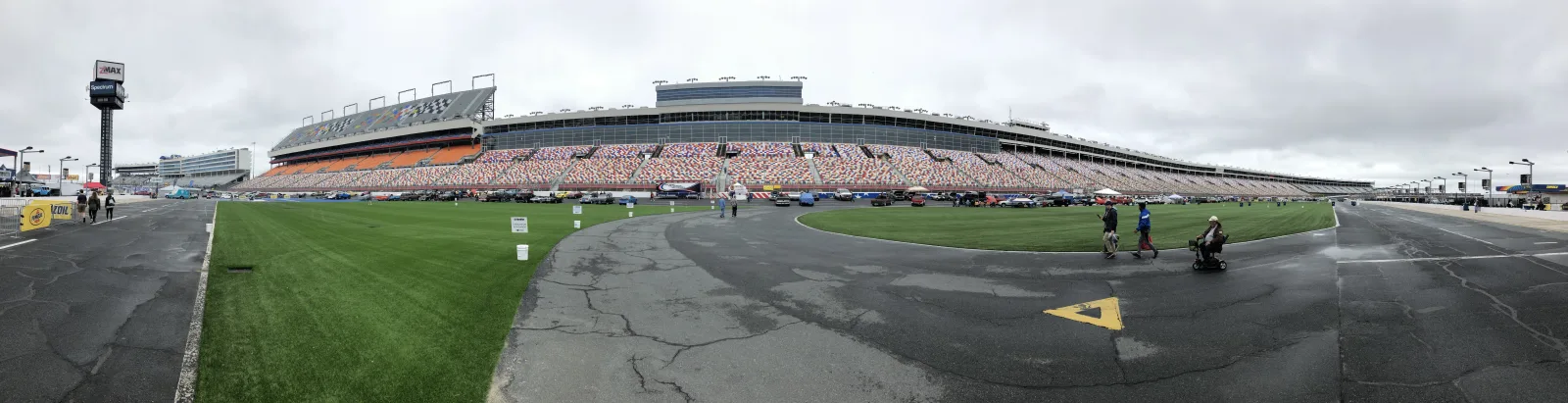 A large oval speedway