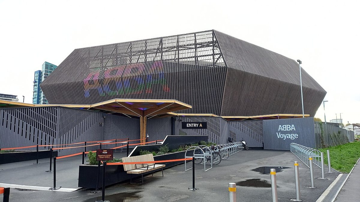 Buy ABBA Voyage tickets on StubOrder Entrance to ABBA Arena, the purpose-built home of ABBA Voyage, London, November 2022