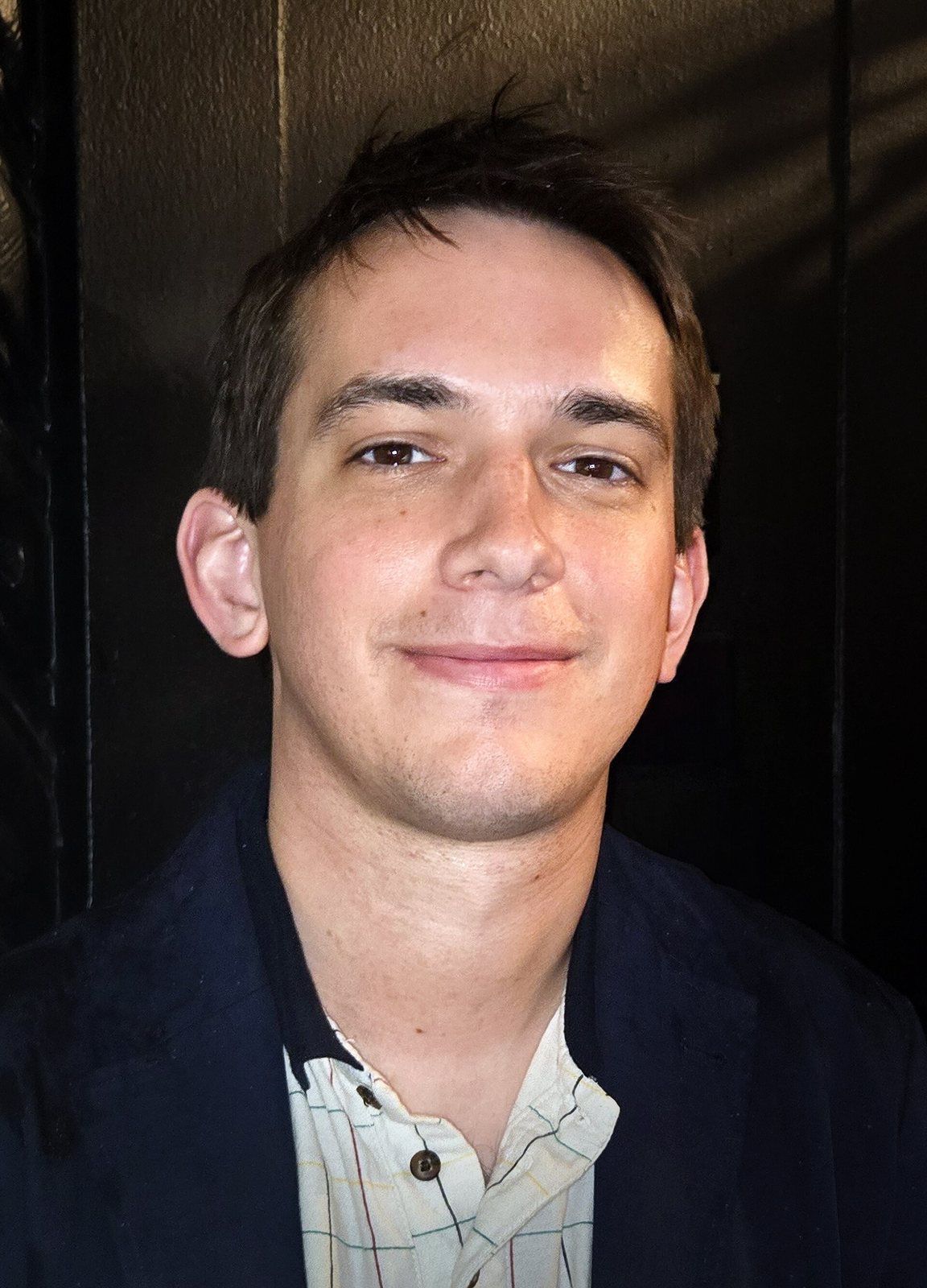 Andrew Dismukes outside the Upright Citizens Brigade Theatre, 2025