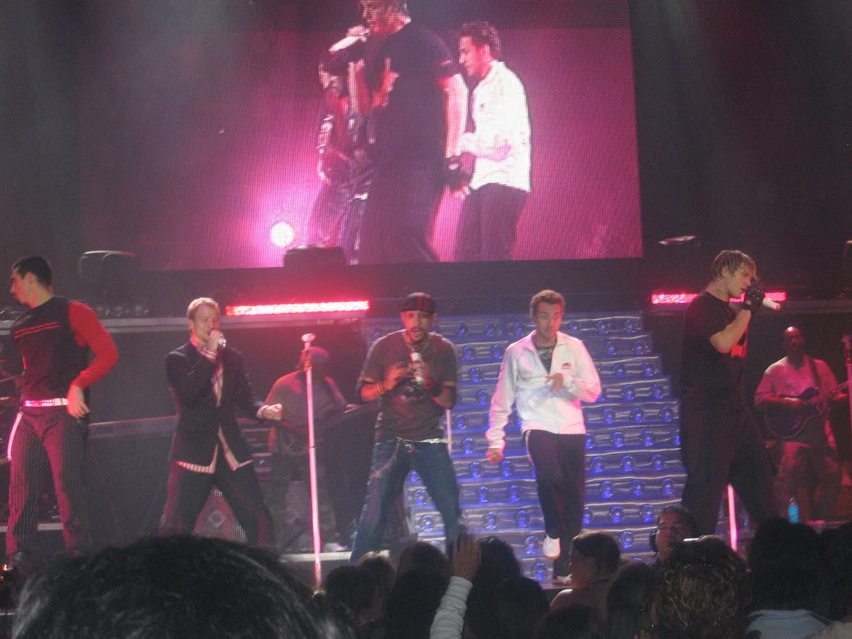 Buy Backstreet Boys tickets on StubOrder Backstreet Boys performing on stage in Vancouver, 2005