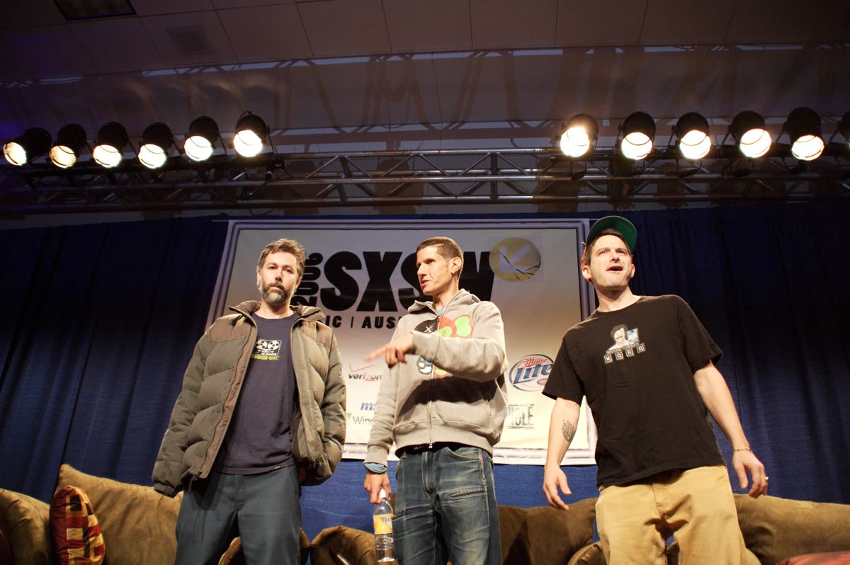 Buy Beastie Boys tickets on StubOrder Beastie Boys performing live on stage at SXSW 2006 in Austin