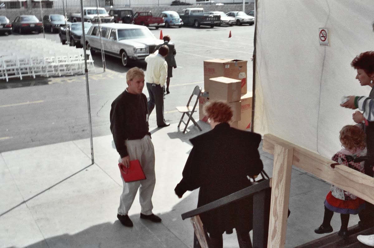 Bette Midler rehearsing at the 1990 Grammy Awards