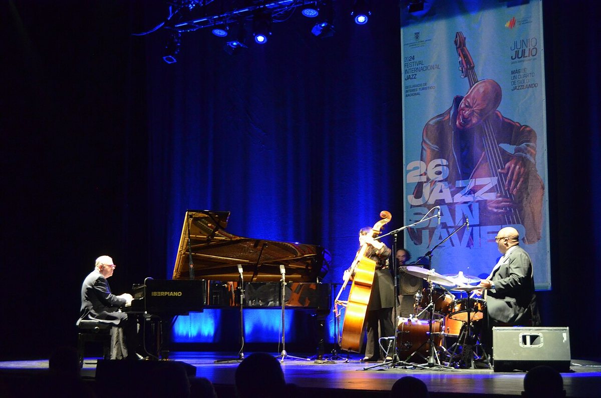 Bill Charlap Trio with Noriko Ueda and Carl Allen at the San Javier Jazz Festival, Spain, 2024