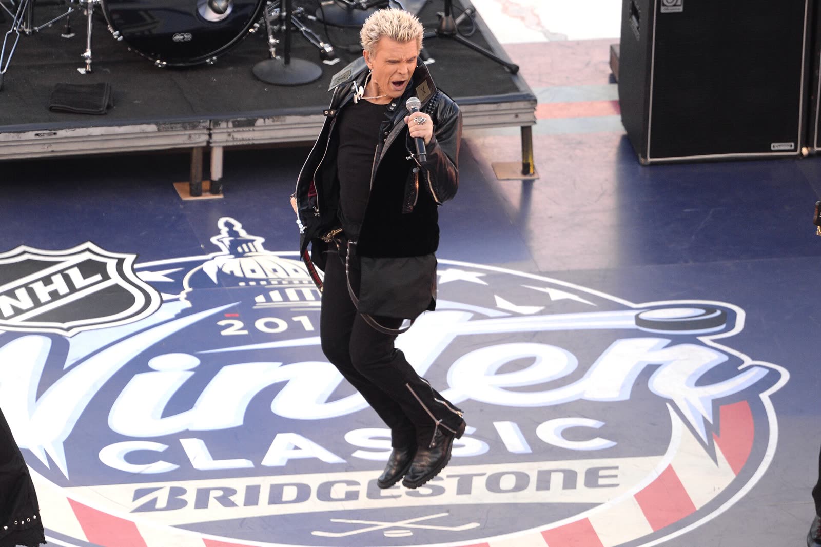 Billy Idol performing live at the 2015 NHL Winter Classic - Billy Idol tickets