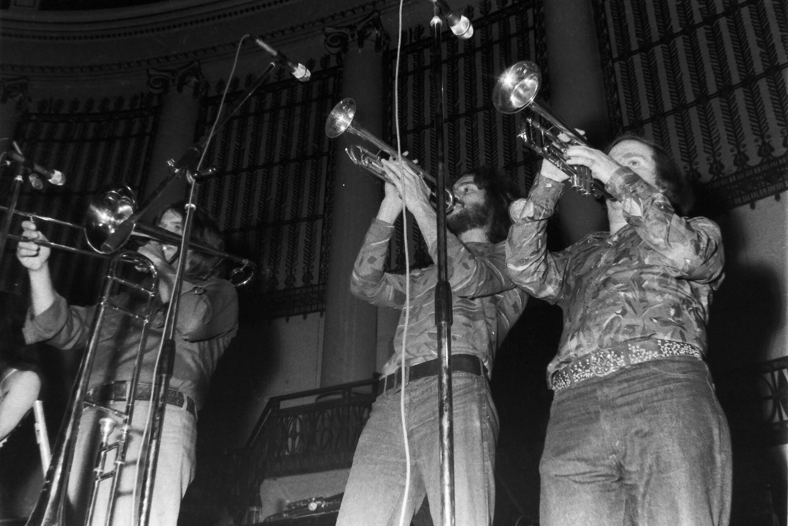 Blood, Sweat & Tears horn section performing at the Wiener Konzerthaus, Vienna, 1973