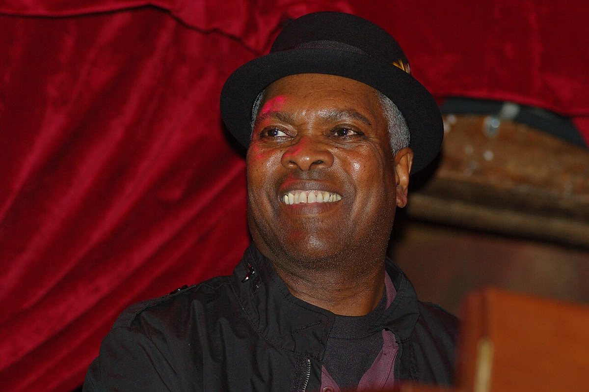 Booker T. Jones smiling on stage during a live show at Republic, 2009