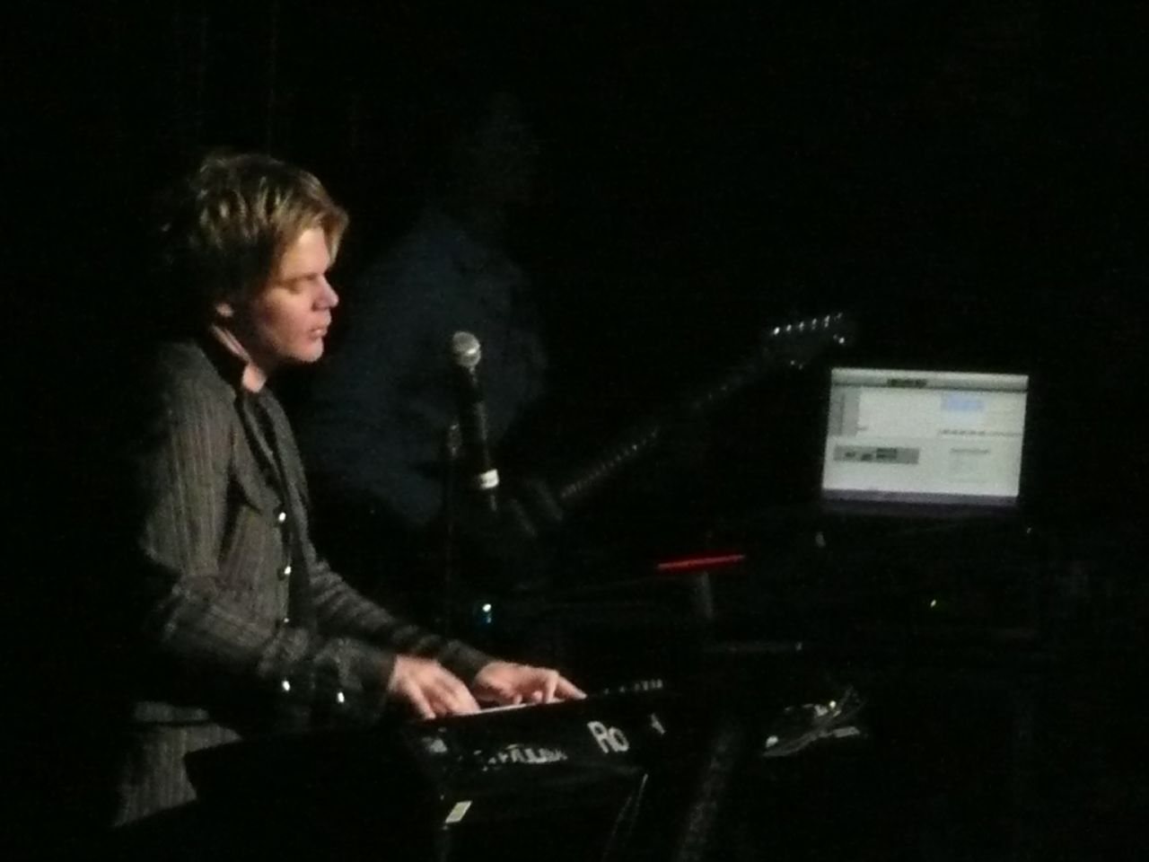 Brian Culbertson playing keyboards on stage, 2008