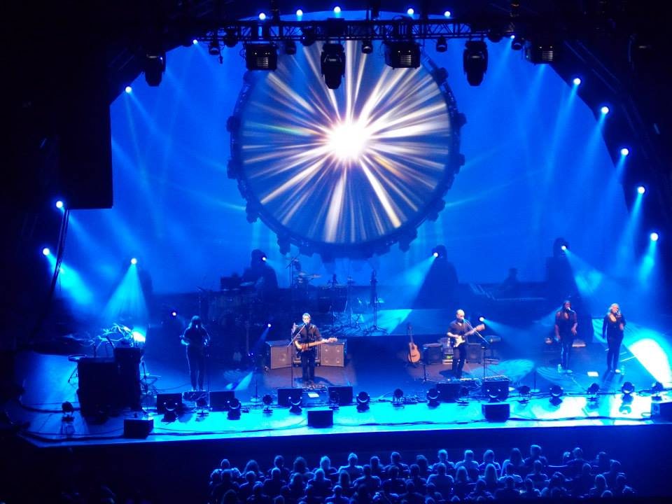 Buy Brit Floyd tickets on StubOrder Brit Floyd on stage under their circular screen at the Oakdale Theatre, Wallingford, Connecticut, 2014