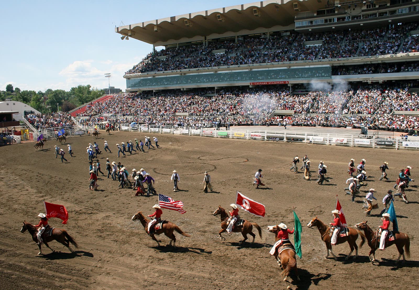 Rodeo action on the final day of the 2011 Calgary Stampede - Calgary Stampede Rodeo tickets