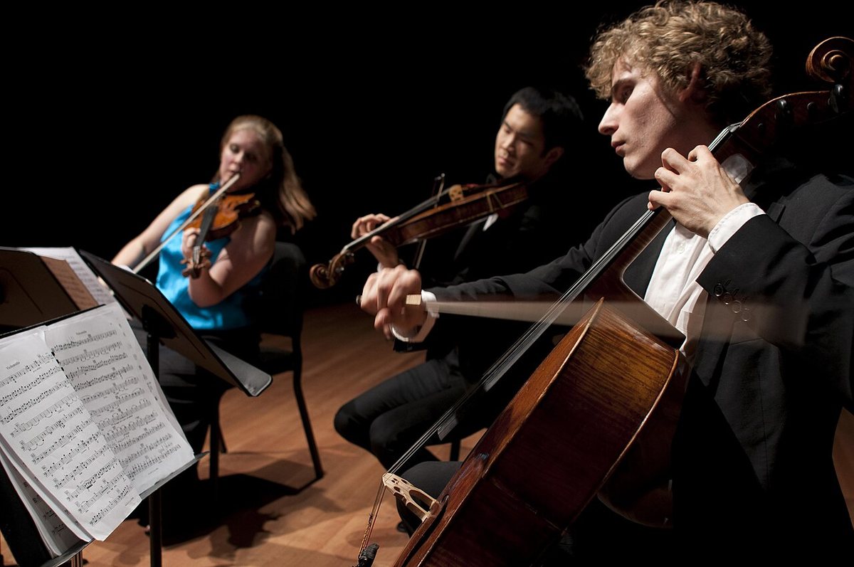 Buy Chamber Music Society of Lincoln Center: Bach's Musical Offering tickets on StubOrder Chamber Music Society artists Erin Keefe, Richard O'Neill and Andreas Brantelid in a dress rehearsal, 2010