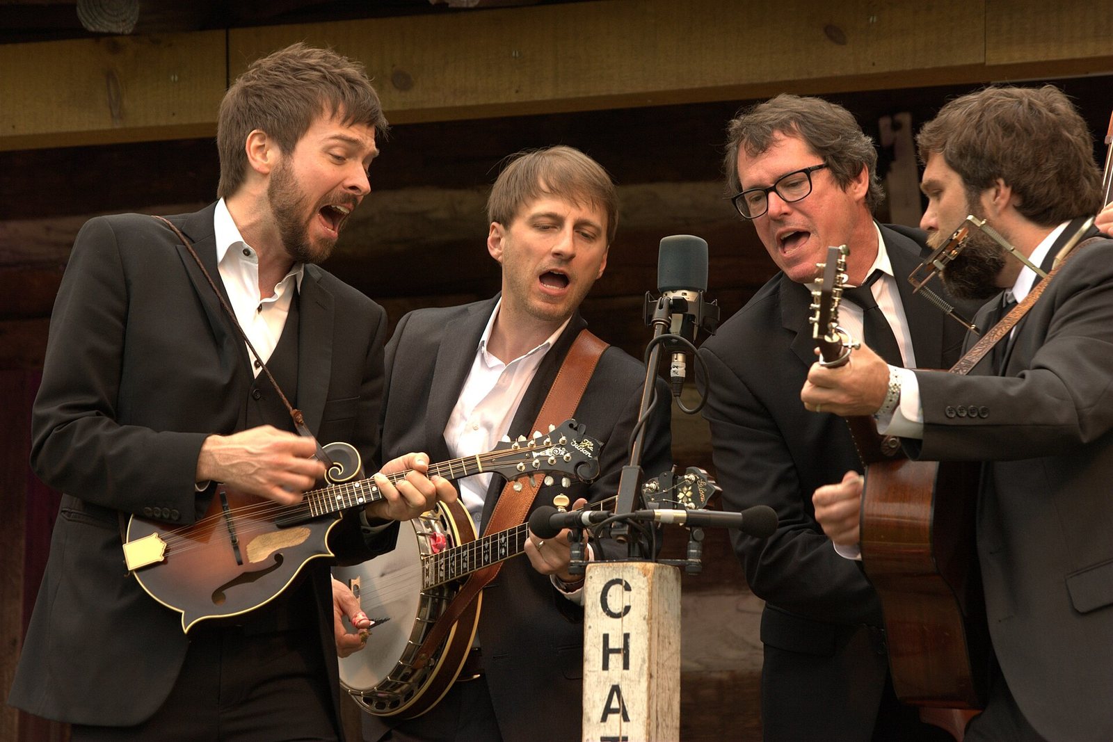 Chatham County Line performing on the Cabin Stage at MerleFest, 2013