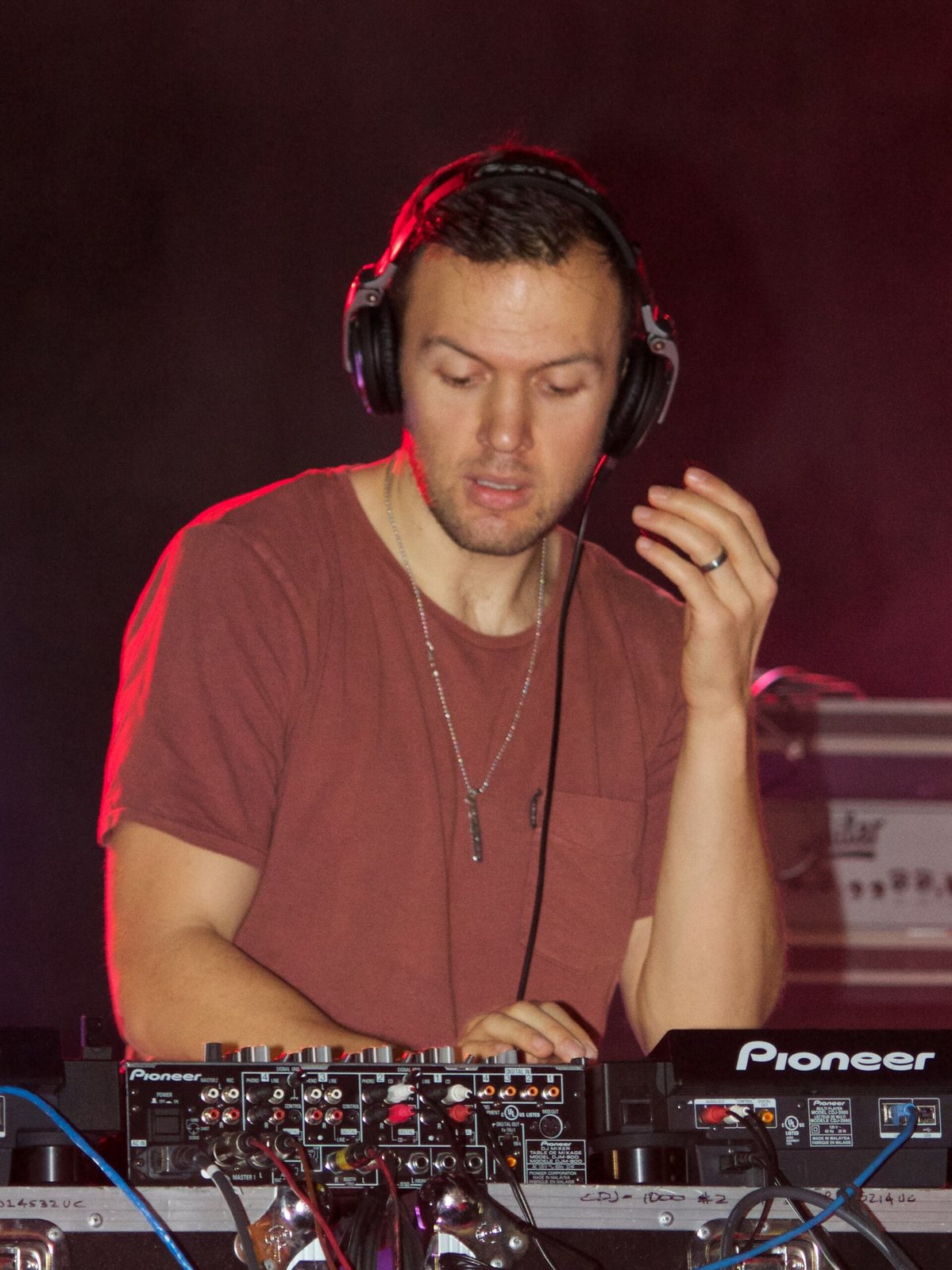 Chris Lake DJing at the University of South Florida Homecoming afterparty, Tampa, October 2012