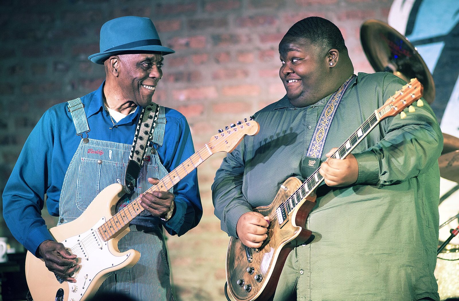 Christone "Kingfish" Ingram performing with Buddy Guy at Buddy Guy's Legends, Chicago, 2019