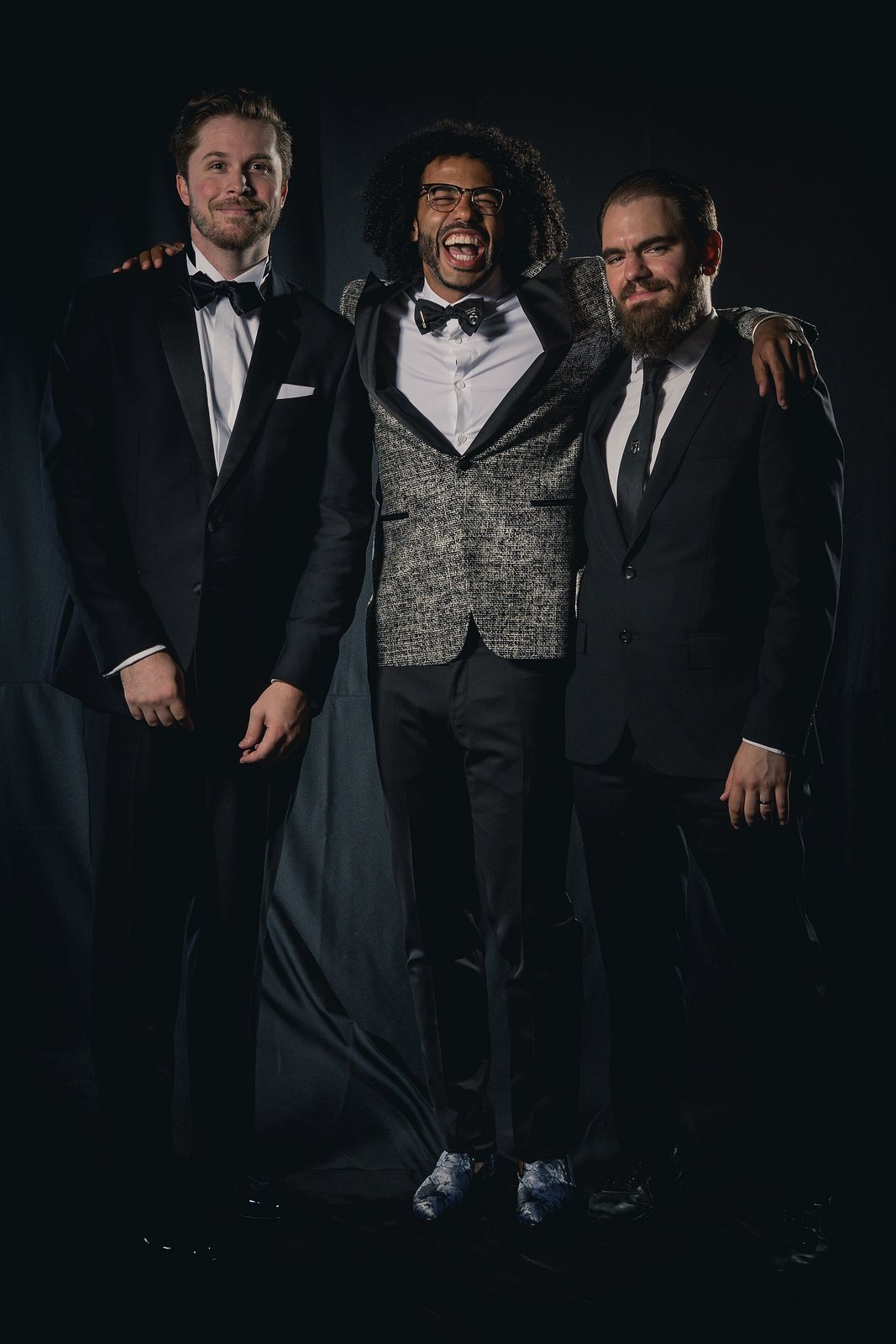 Clipping's William Hutson, Daveed Diggs and Jonathan Snipes at Worldcon 75, Helsinki, 2017