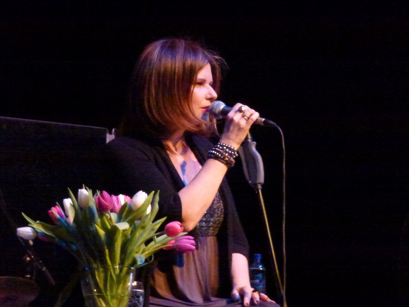 Margo Timmins of Cowboy Junkies singing at the Barbican, London, January 2013