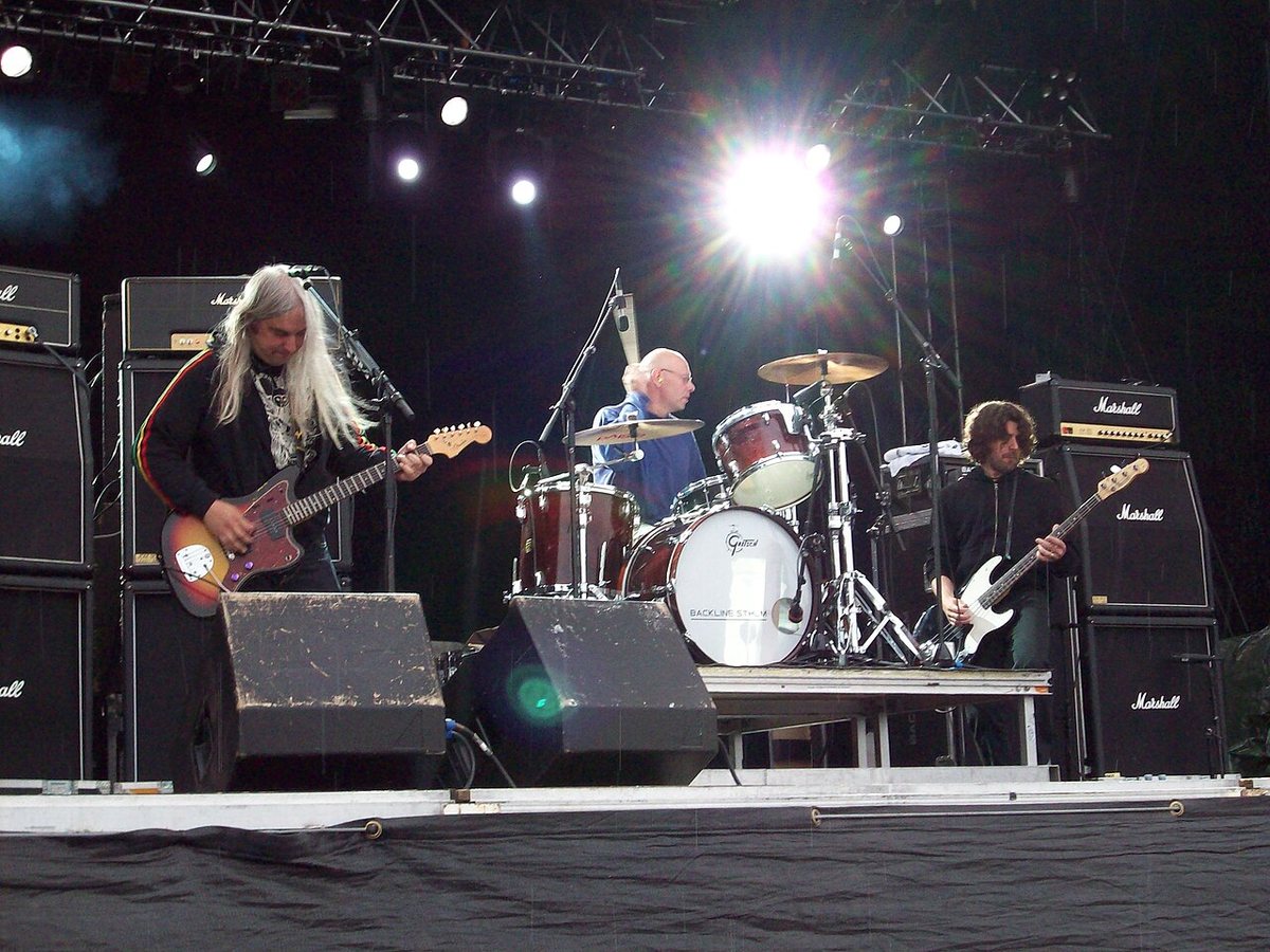 Dinosaur Jr. performing at the Where The Action Is festival, Stockholm, 2008
