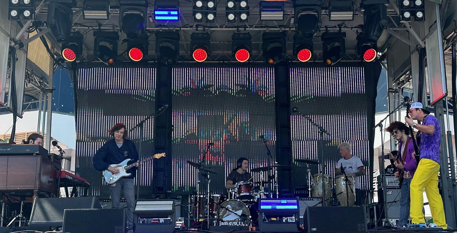 Dogs In A Pile performing live at Jam Cruise 19 in 2023 with special guest Mike Dillon