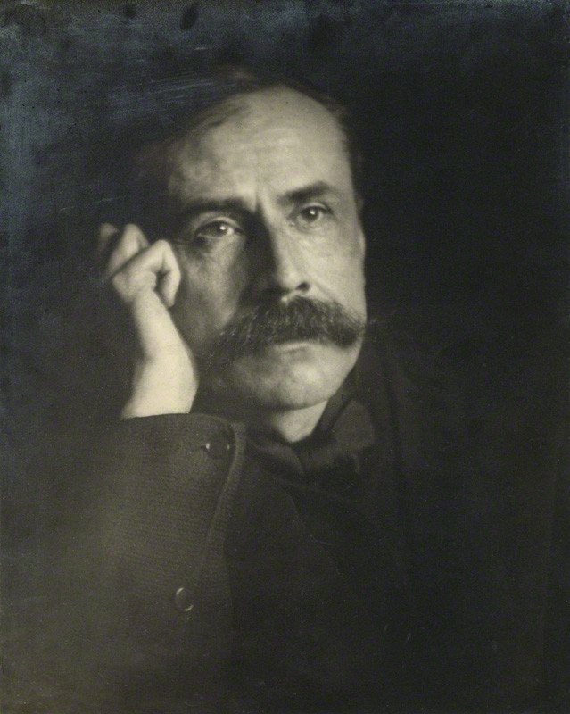 Edward Elgar, portrait photograph by Charles Frederick Grindrod, about 1903