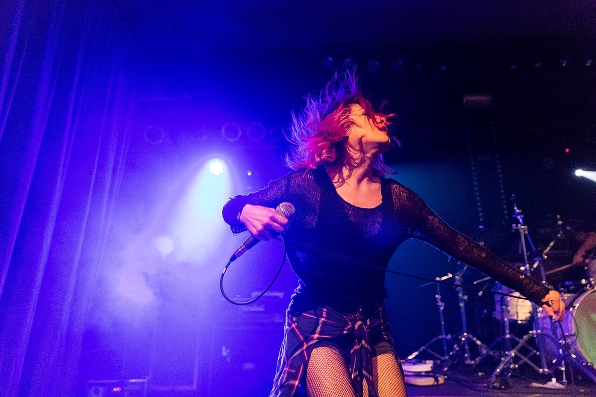 Alexia Rodriguez of Eyes Set To Kill performing at MS Connexion Complex, Mannheim, Germany, 2018