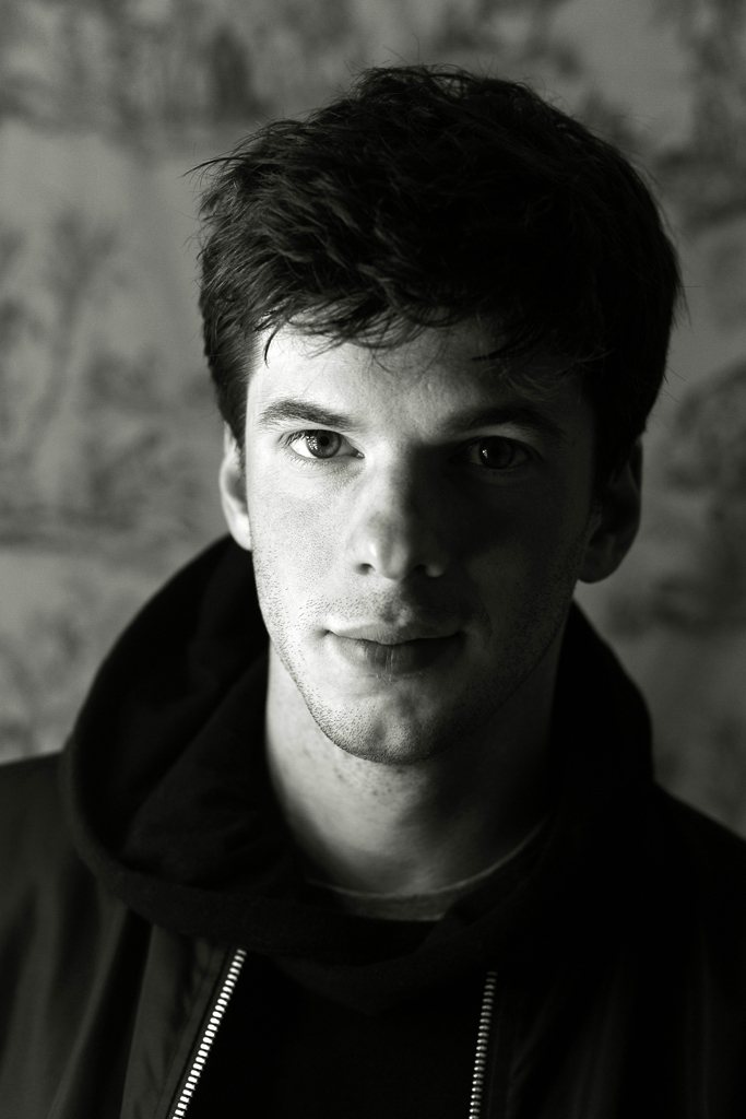 Fakear in a black and white portrait, May 2015