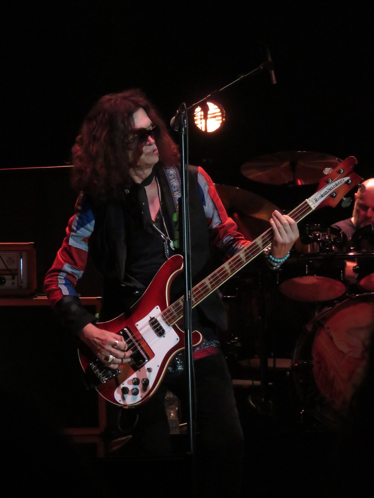 Glenn Hughes playing bass with Black Country Communion in Wolverhampton, 2018