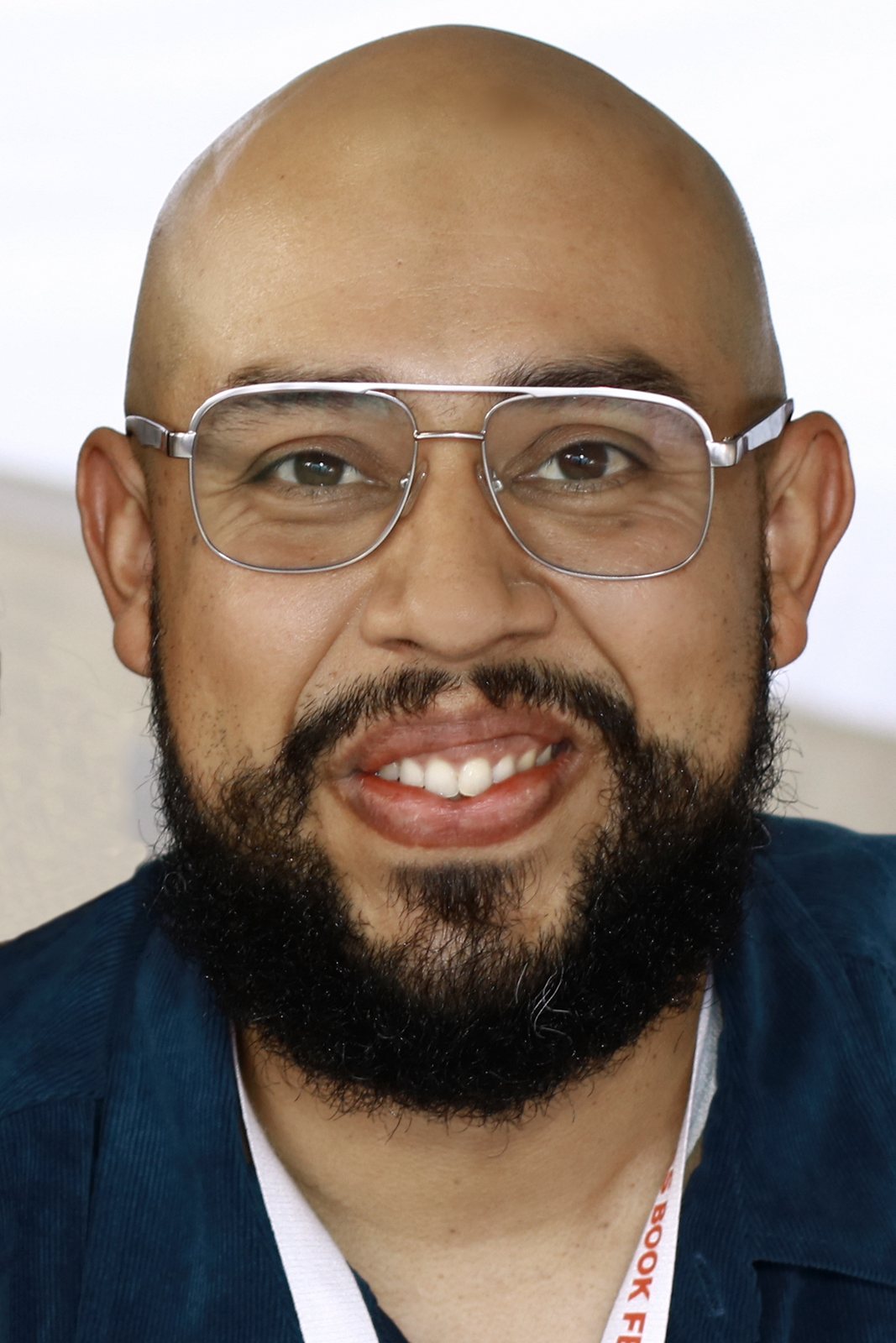 Comedian and author Jesus Trejo at the 2024 Texas Book Festival in Austin, Texas
