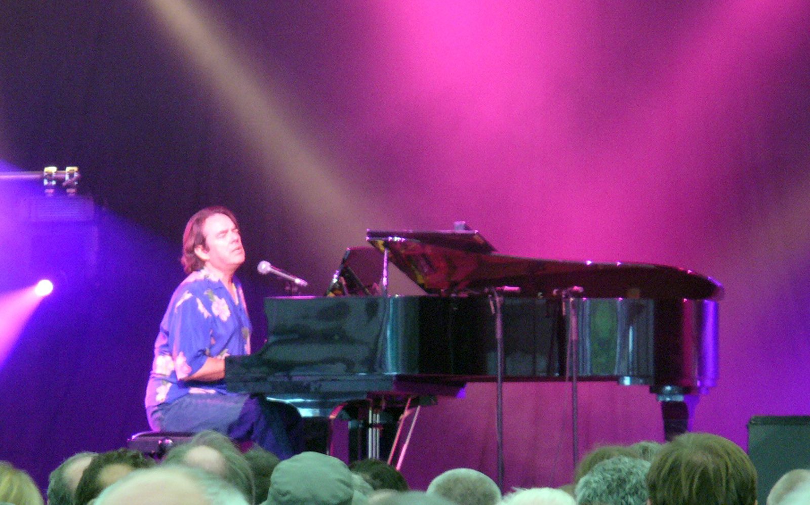 Jimmy Webb performing at the piano at the Cambridge Folk Festival, England, 2005