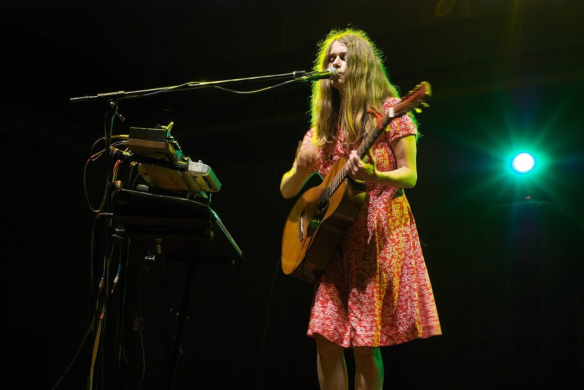Juana Molina performing at a free Aires Buenos Aires concert at Costanera Sur, Buenos Aires, 2010