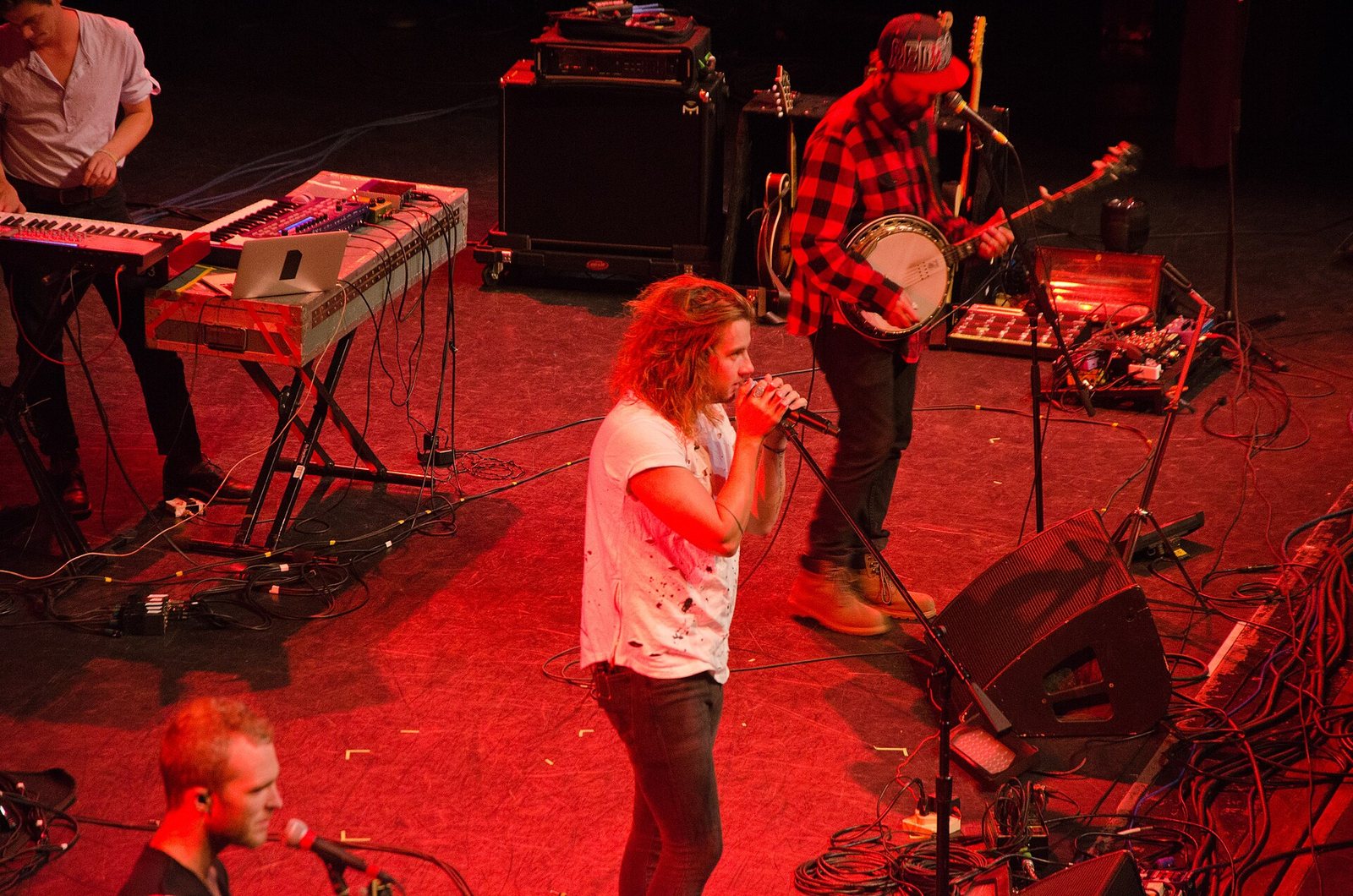 Judah and the Lion performing at a Memorial Student Center Town Hall concert, Texas A&M University, 2015