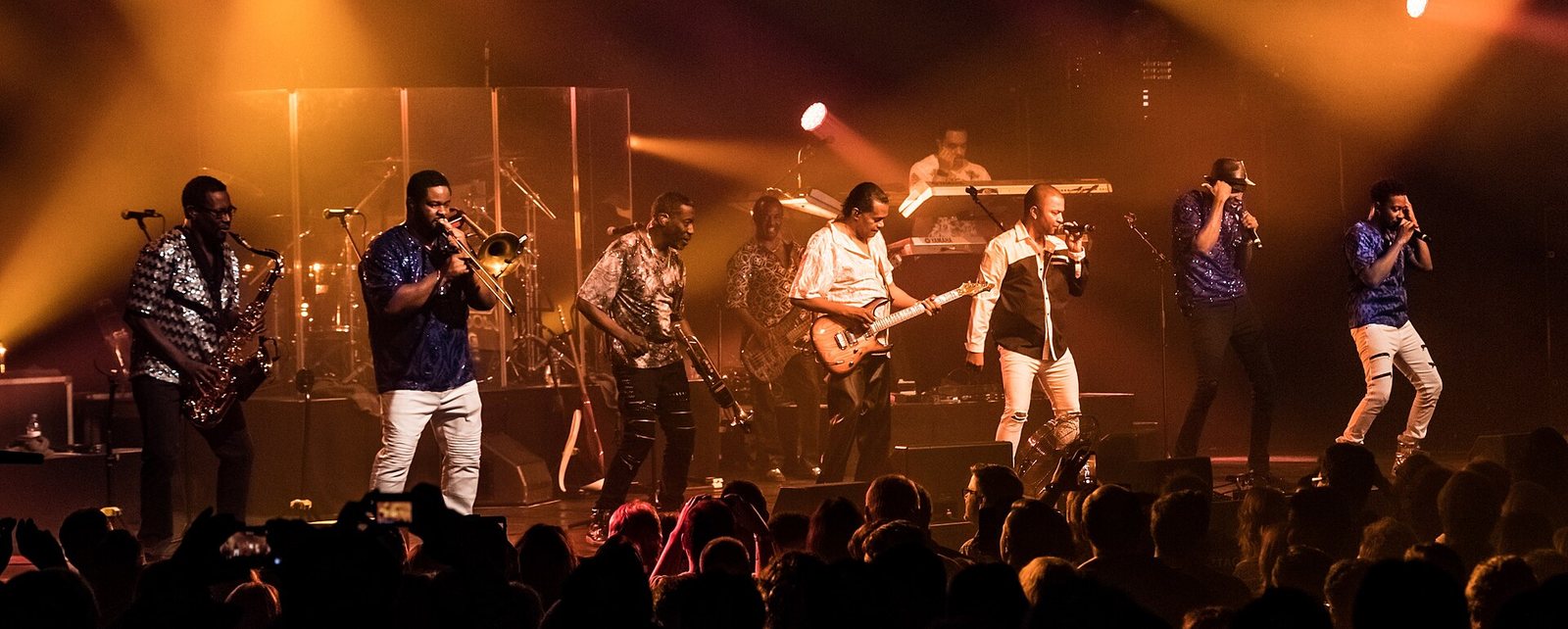 Kool & the Gang performing on stage at the Leverkusener Jazztage, Leverkusen, Germany, November 2017