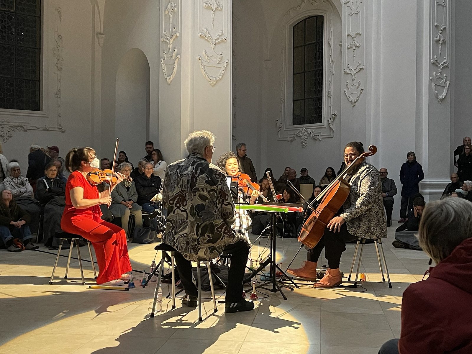 Kronos Quartet in concert at the abbey church of Bellelay, Switzerland, September 2025