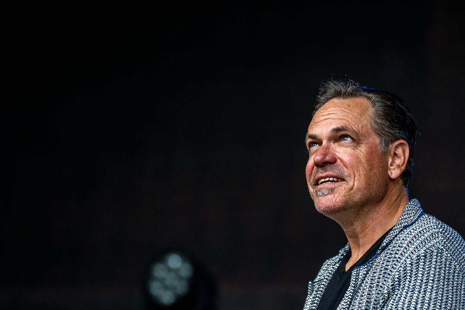 Jazz singer Kurt Elling on stage at the Kaunas Jazz festival, Lithuania, 2022