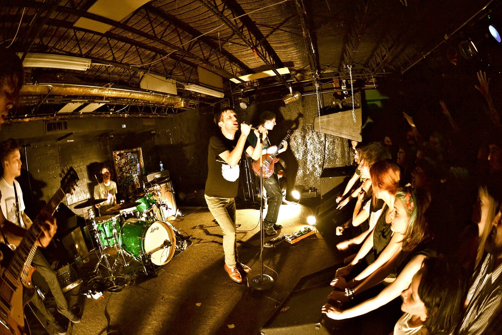 La Dispute performing live in Iowa City, Iowa, 2012