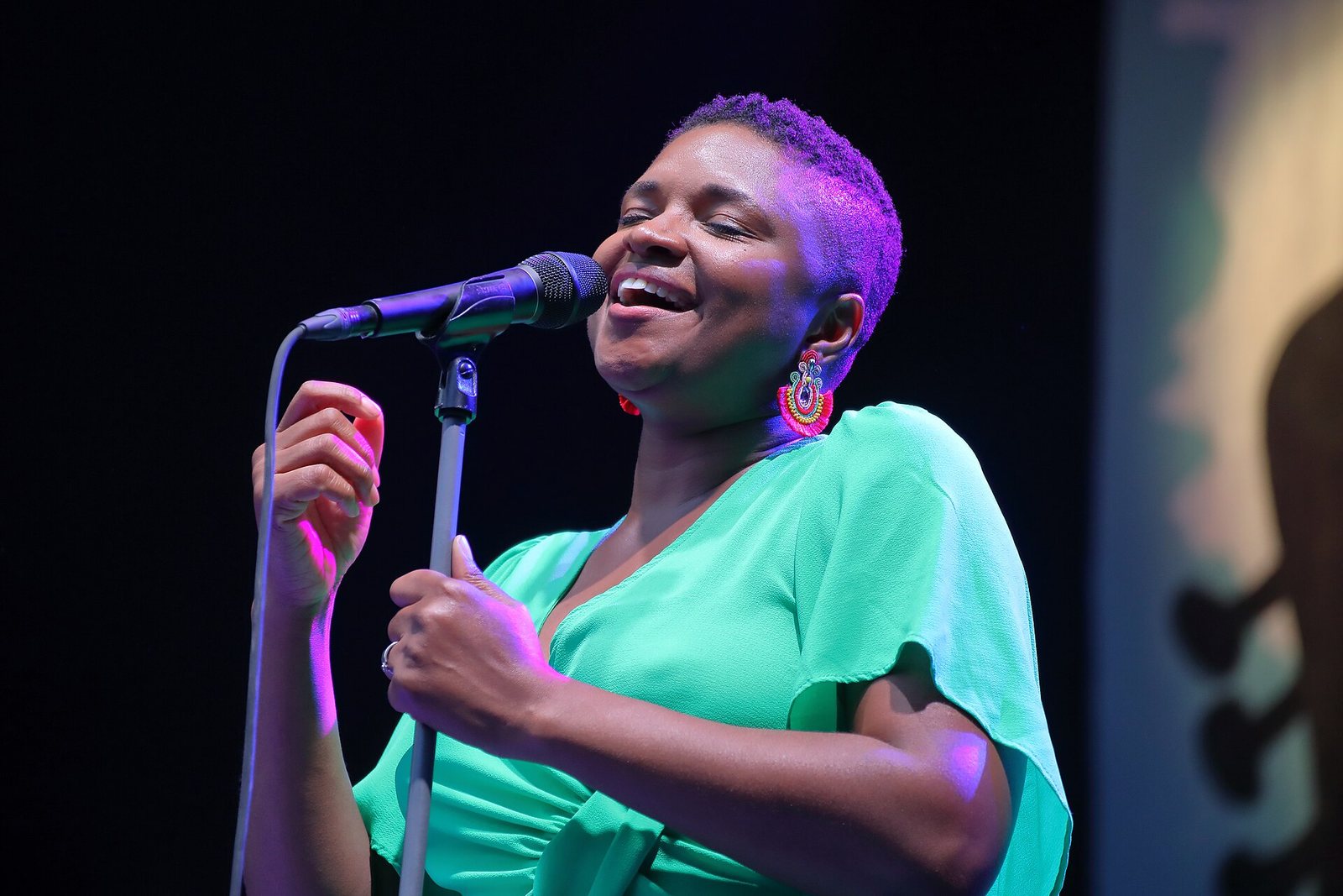 Lizz Wright singing at Rudolstadt-Festival, Germany, 2019