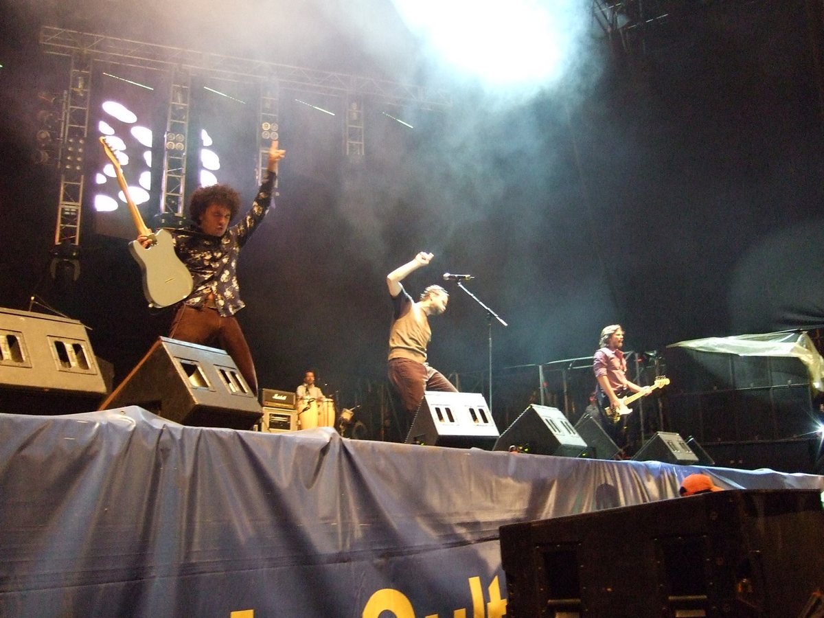 Los Amigos Invisibles performing at Rock al Parque, Bogota, Colombia, 2007