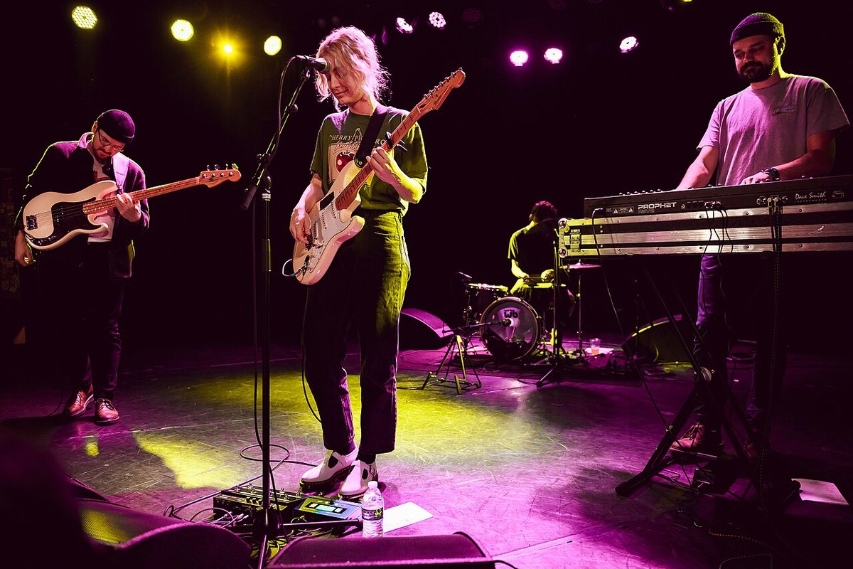 Men I Trust performing live on stage at the Roxy Theatre, West Hollywood, February 2019