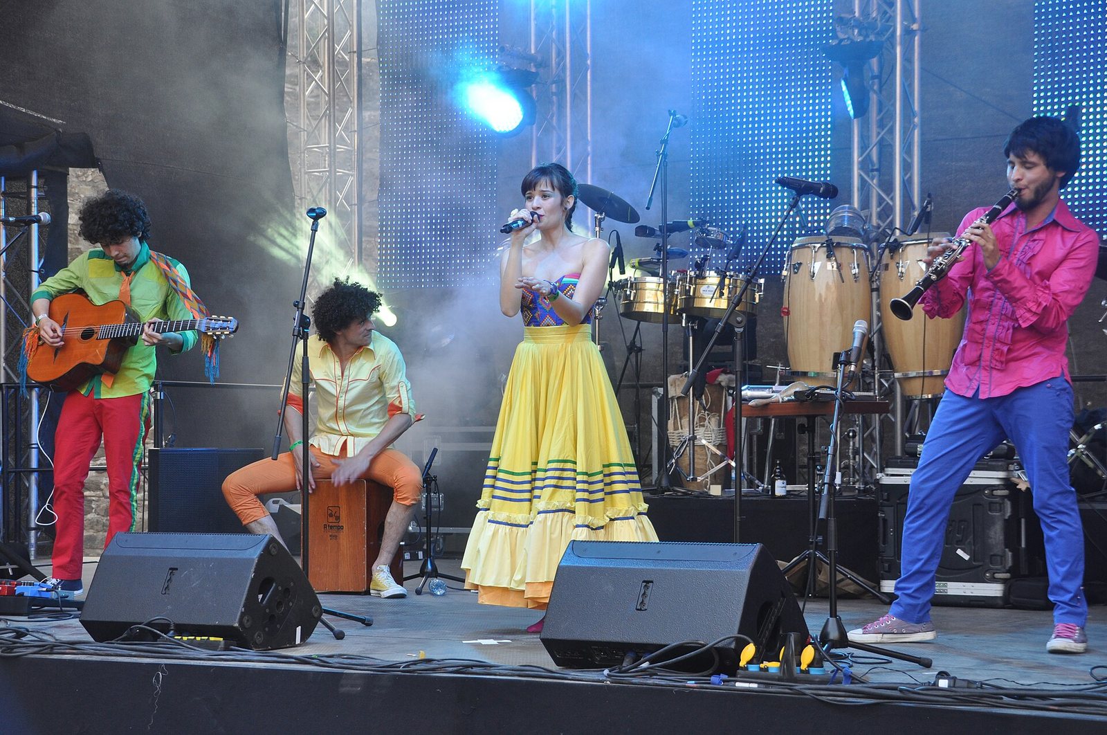 Monsieur Perine performing at the Horizonte world music festival, Ehrenbreitstein Fortress, Koblenz, 2013