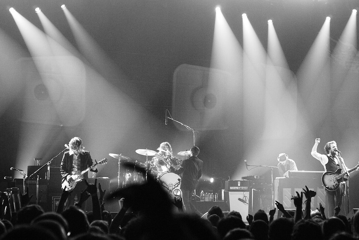 My Morning Jacket on stage at Nashville Municipal Auditorium, 2010