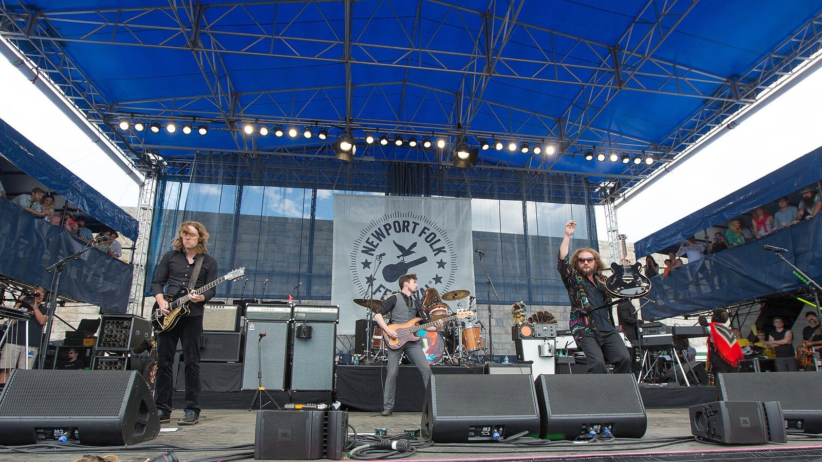 My Morning Jacket performing at the Newport Folk Festival, Newport, Rhode Island, 2015