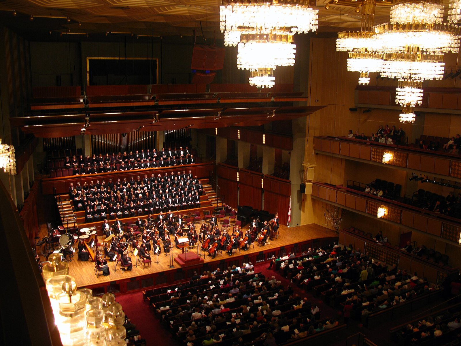 National Symphony Orchestra and the Master Chorale of Washington on stage at the Kennedy Center Concert Hall, 2009