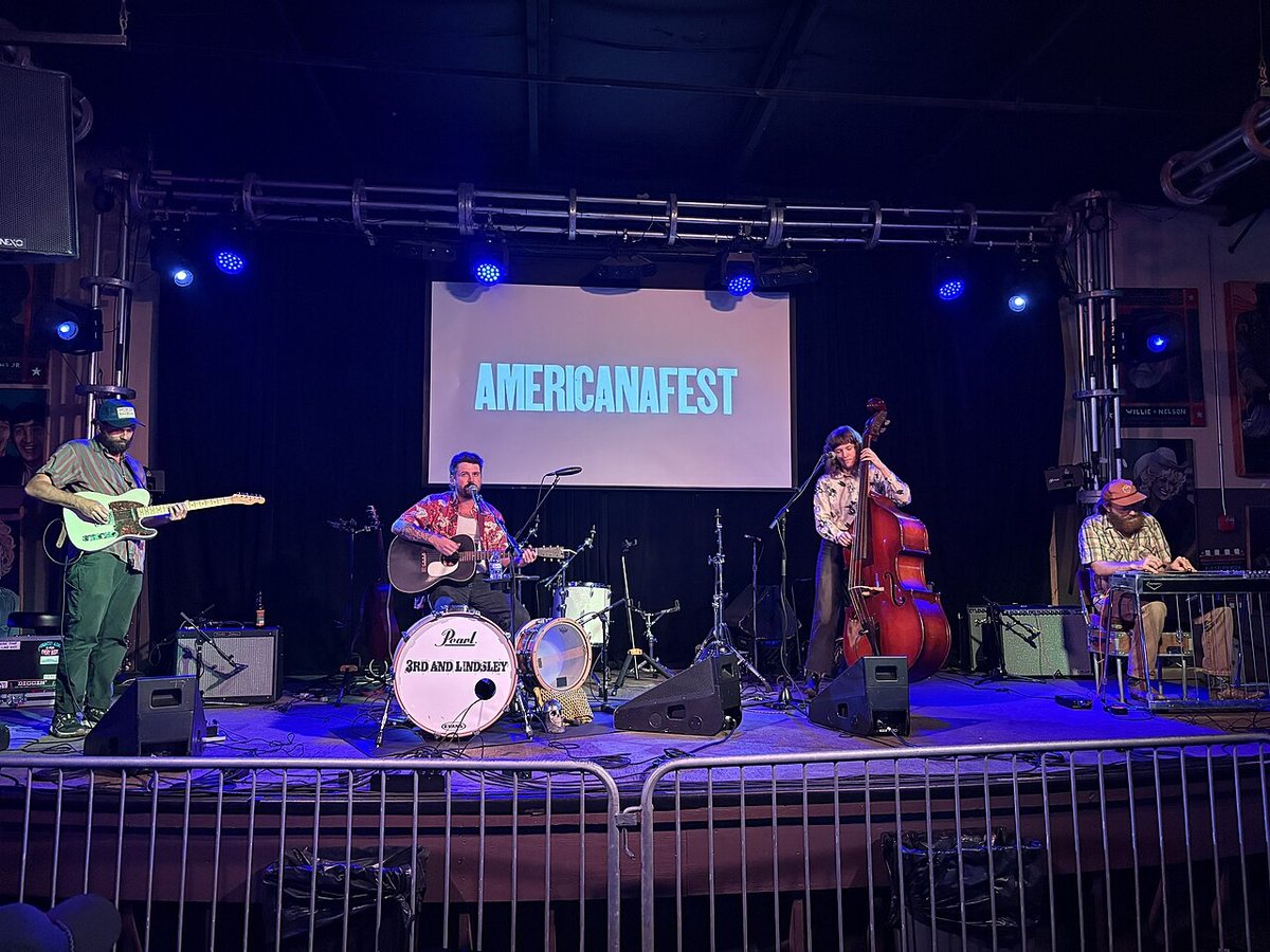 Nick Shoulders and his band performing at 3rd and Lindsley during AmericanaFest, Nashville, September 2026