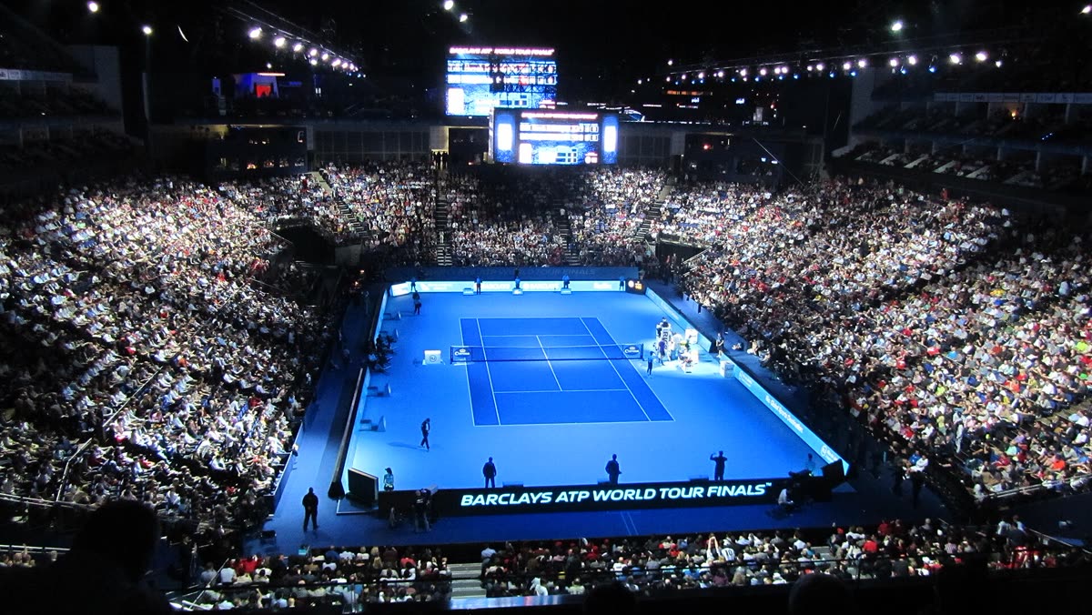 Buy Nitto ATP Finals tickets on StubOrder O2 Arena court during the ATP Finals final, Djokovic vs Federer