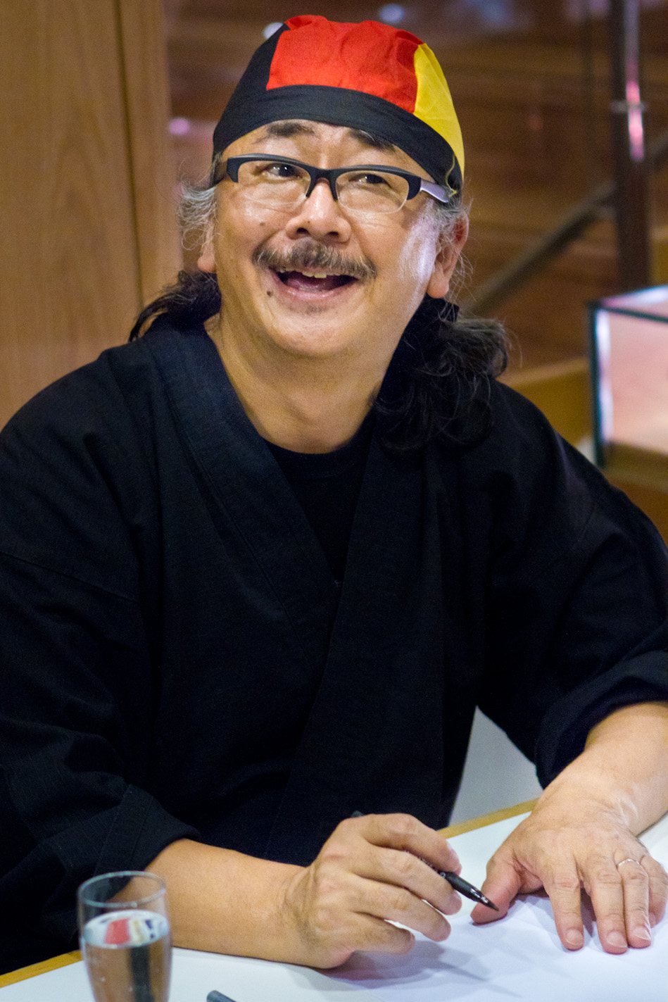Nobuo Uematsu at an autograph session at the Cologne Philharmonic, 2011