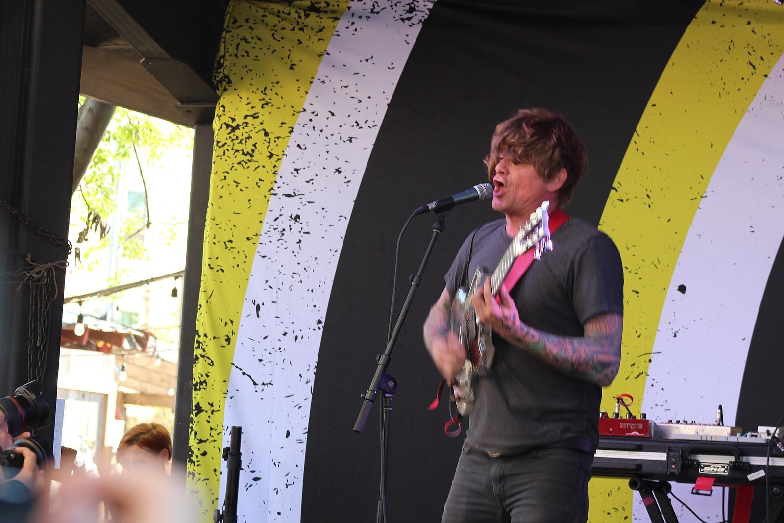 Thee Oh Sees singer John Dwyer performing at South by Southwest, Austin, 2017