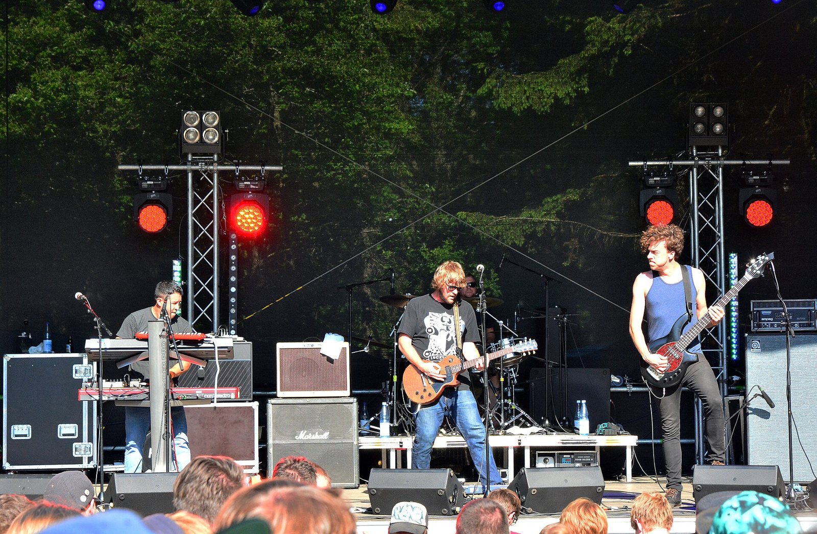 Passafire performing on stage at the Wilwarin Festival in Germany, June 2015