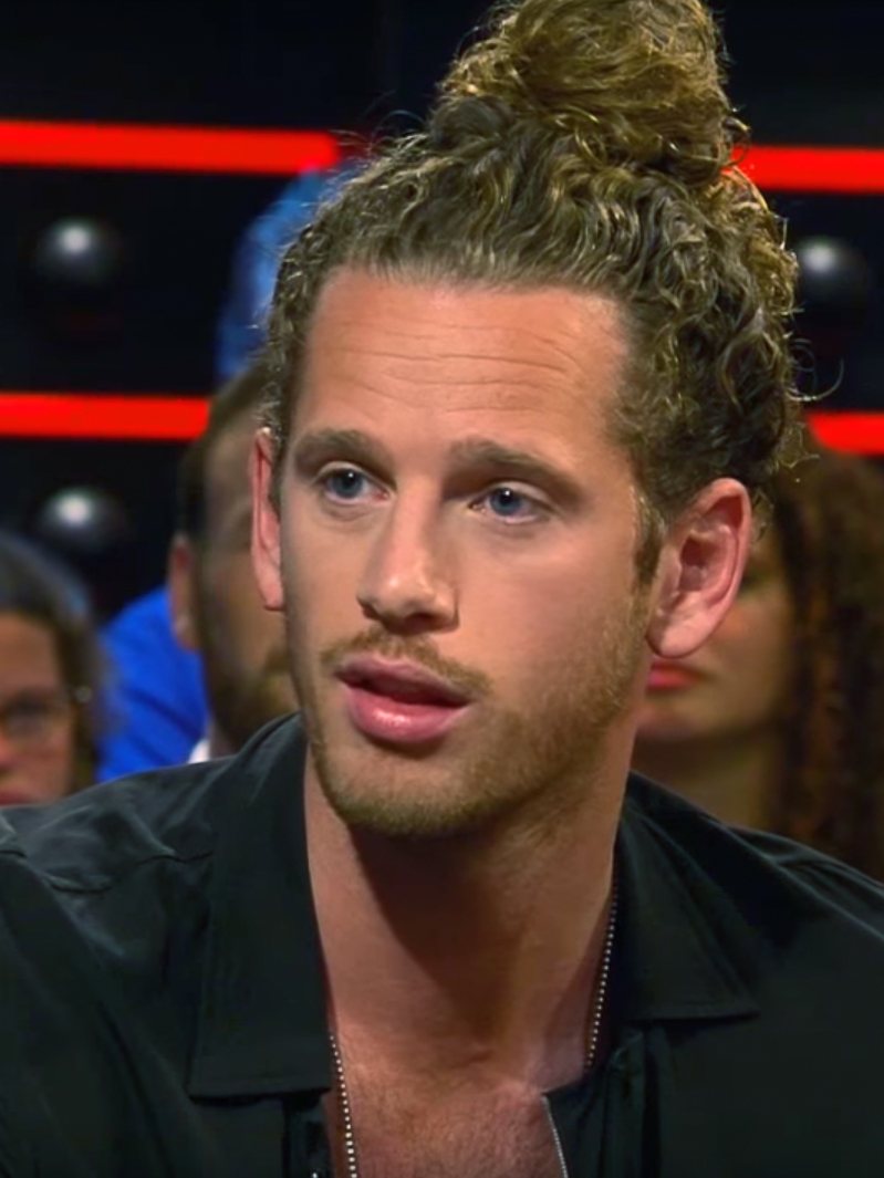 Dutch comedian Patrick Laureij as a guest on the TV show De Wereld Draait Door, 2017