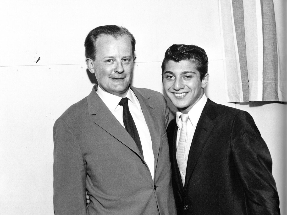 Buy Paul Anka tickets on StubOrder Paul Anka with Finnish promoter Paavo Einiö at Linnanmäki amusement park, Helsinki, 1959