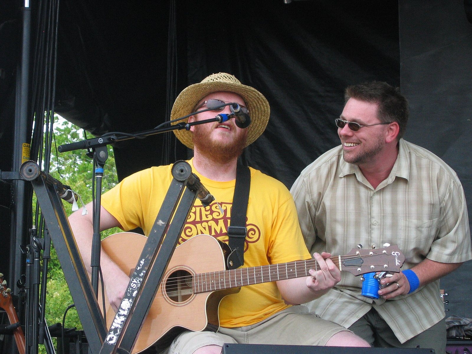 Brock Butler and Matt McDonald of Perpetual Groove performing at Amberland, 2007