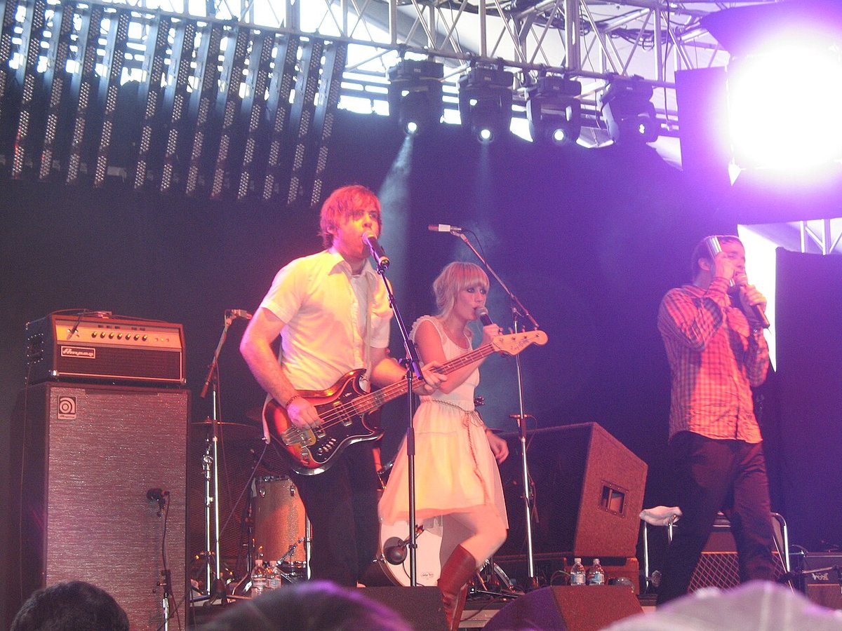 Peter Bjorn and John performing with guest Bebban Stenborg at Coachella, Indio, California, April 2007