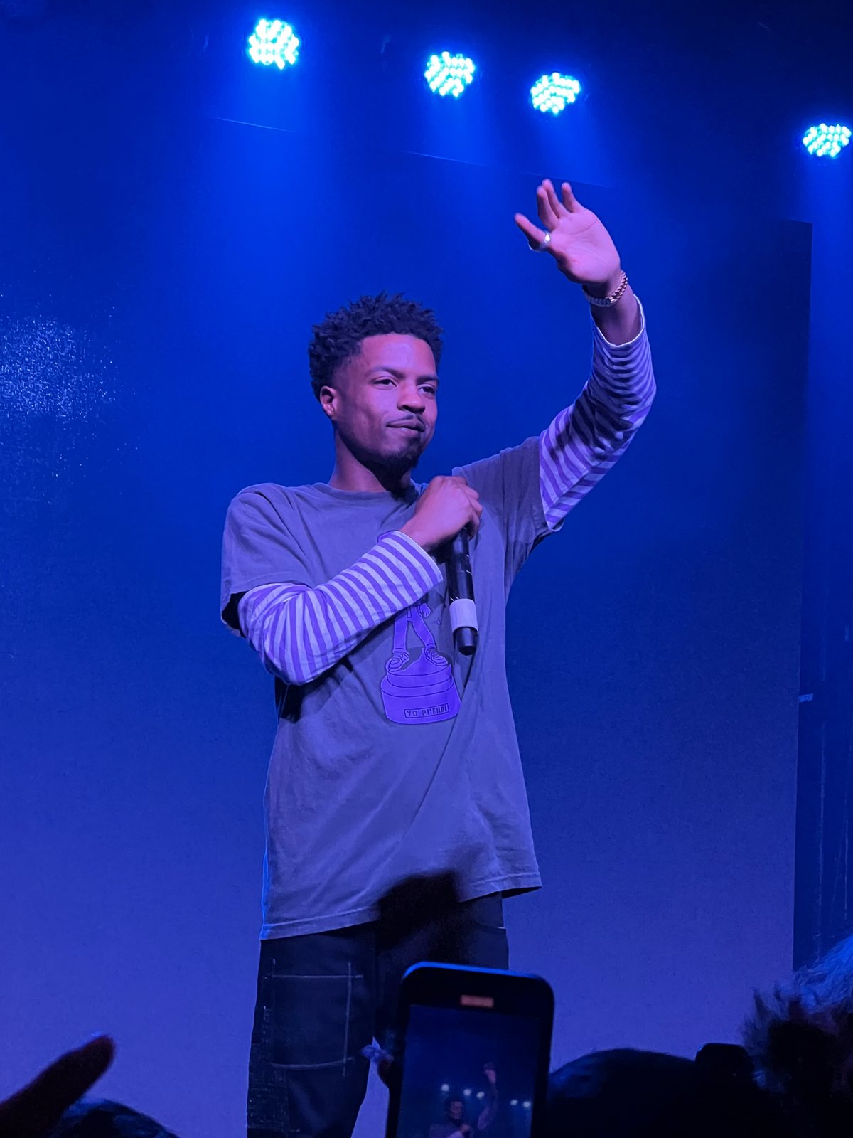 Pi'erre Bourne performing at Saint Andrew's Hall in Detroit on his Good Movie Tour, 2022